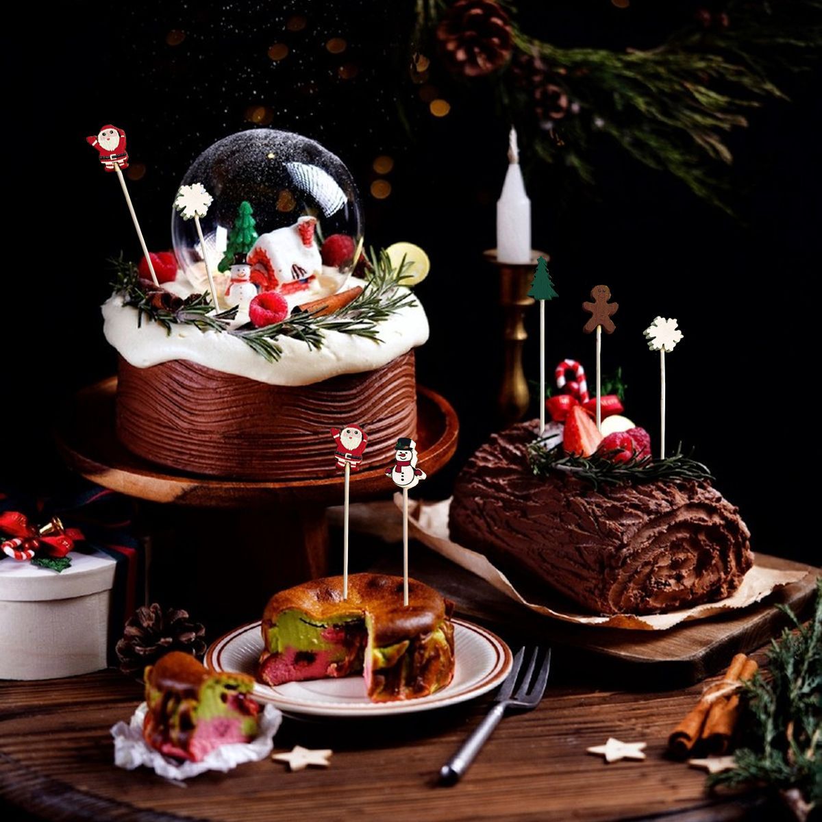 Christmas Food and Drink Picks - 100 count (12.5 cm)