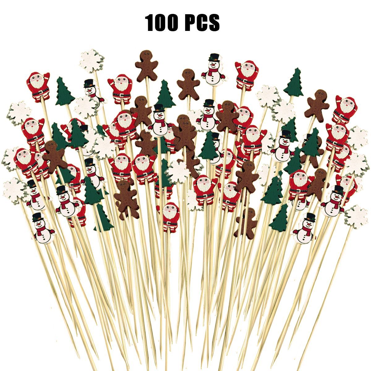 Christmas Food and Drink Picks - 100 count (12.5 cm)