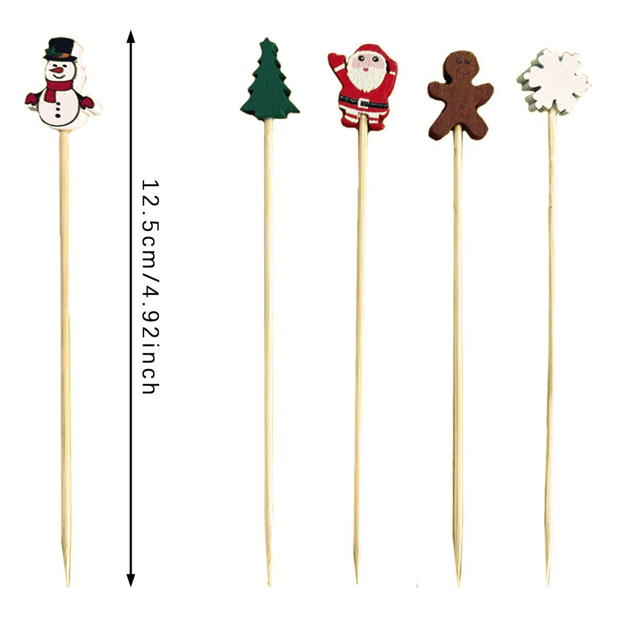 Christmas Food and Drink Picks - 100 count (12.5 cm)