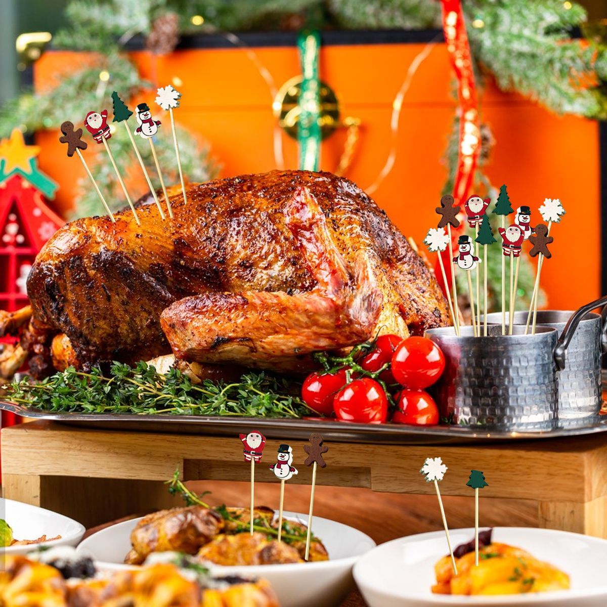 Christmas Food and Drink Picks - 100 count (12.5 cm)