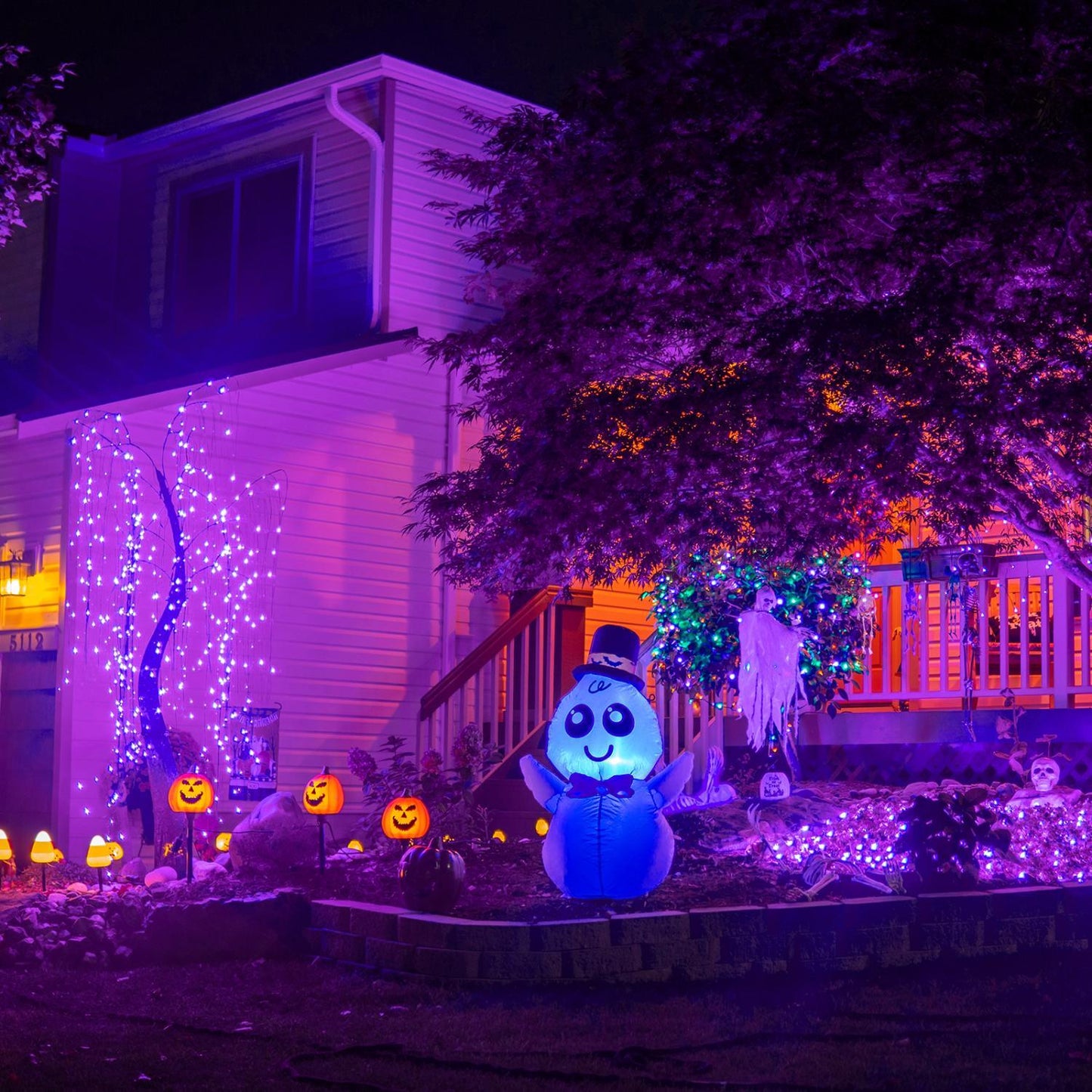 Purple Halloween Fairy Lights (66ft)