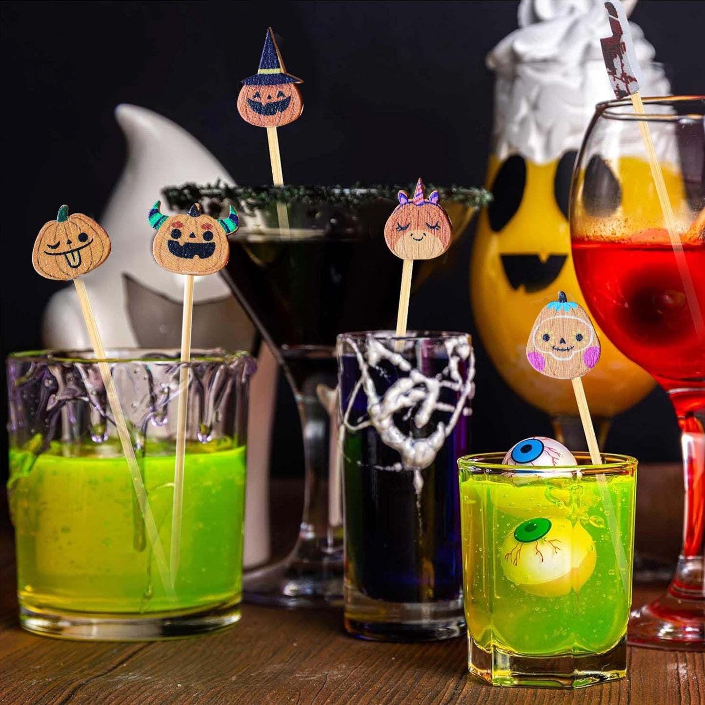 Halloween Food and Drink Picks - 100 count (12.6 cm)
