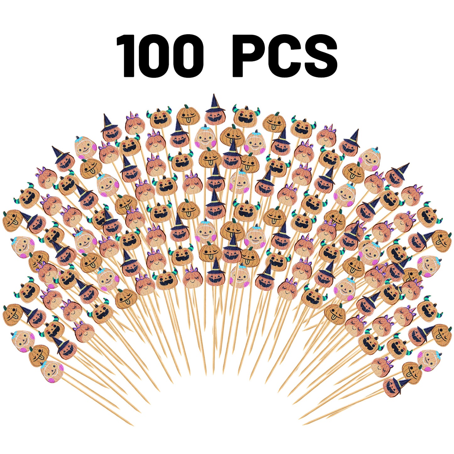 Halloween Food and Drink Picks - 100 count (12.6 cm)
