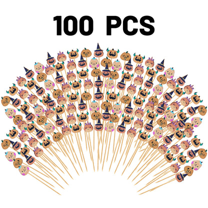 Halloween Food and Drink Picks - 100 count (12.6 cm)