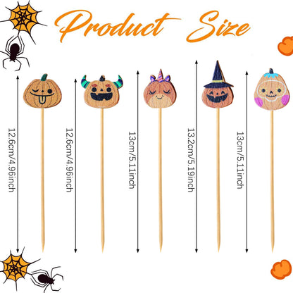Halloween Food and Drink Picks - 100 count (12.6 cm)