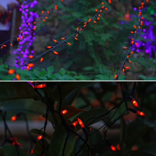 Orange Halloween Fairy Lights (99ft)