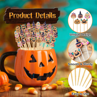 Halloween Food and Drink Picks - 100 count (12.6 cm)